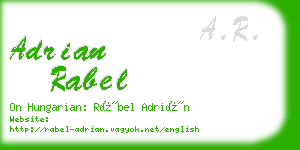 adrian rabel business card